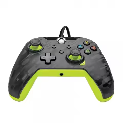 PDP Con Cable Controller Controlador Mando Xbox Series X Azul Carbon - Electric (Amarillo) - 1