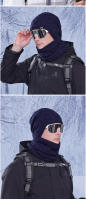 Set De 2 Piezas Gorro Y Bufanda Tejidos De Punto Para Invierno Para Hombres Y Mujeres Capucha Caliente De Poliéster Y Acrílico Gorras Bonnet Anti-frío - details 11