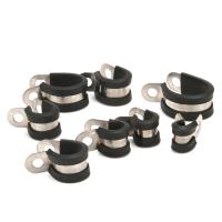 10pcs Abrazaderas De Tubo De Acero Inoxidable Con Goma Para Montaje De Cables Y Tubos Herramientas De Fijación Estándar 6/8/10/12/14/16/20/24mm - details 1