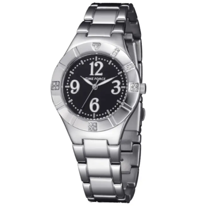 Time Force Tf4038l01m  Reloj Para Para Mujer Color Negro - 1