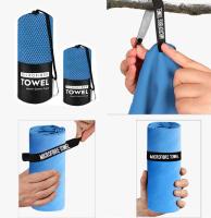 Toalla Deportiva De Secado Rápido Microfibra 40x80/76x152cm Negro Azul Marino Toalla De Playa Para Gimnasio Natación Running Yoga - details 3
