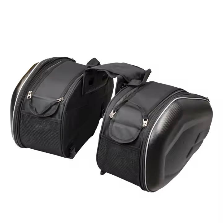 Bolsas De Sillín Impermeables Para Motocicleta Estuche De Equipaje Trasero Para Scooter Viaje Con Banda Lateral De Casco - 1