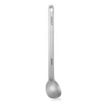 Lixada Cuchara De Titanio 15g Con Mano Larga Para Camping Y Picnics Utensilio De Acampar Portátil Ultraligero Para Comida - details 7
