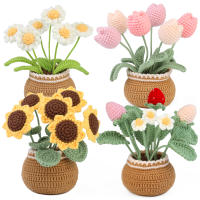 Kit De Instrucción Para Tejer Con Flores De Crochet KRABALL Para Principiantes Incluye Hilo Agujas Y Gancho Fácil De Usar Conjunto De Accesorios Para Manualidades DIY - details 1
