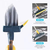 Cepillo De Piso Rotativo 3 En 1 Con Mango Largo Cabeza Triangular De 120 Grados Para Baño Y Cocina Microfibra Ecológica - details 9