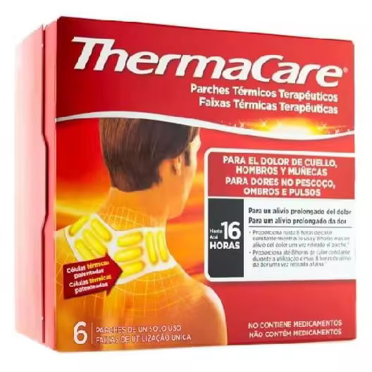 THERMACARE PARCHE TERMICO CUELLO HOMBRO MUÑECA 6 PARCHES - 1