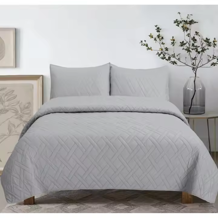 Colcha de Entretiempo gris Sofia Loren Cama 150 Marca Icelans - 1