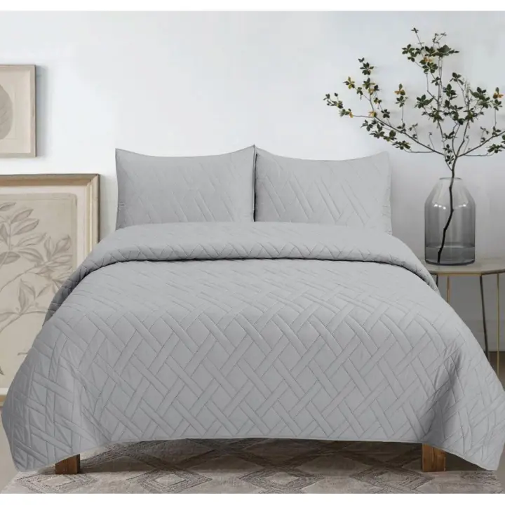 Colcha de Entretiempo gris Sofia Loren Cama 150 Marca Icelans - 1