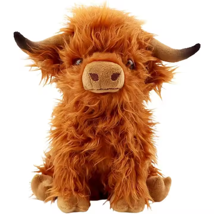 Animales de peluche de Vacas DE LAS Tierras Altas de 10,5 pies, Lindas figuras de Felpa de Vaca esponjosa, decoración realista de Felpa de Las Tierras Altas para niños, niños y niños - 1