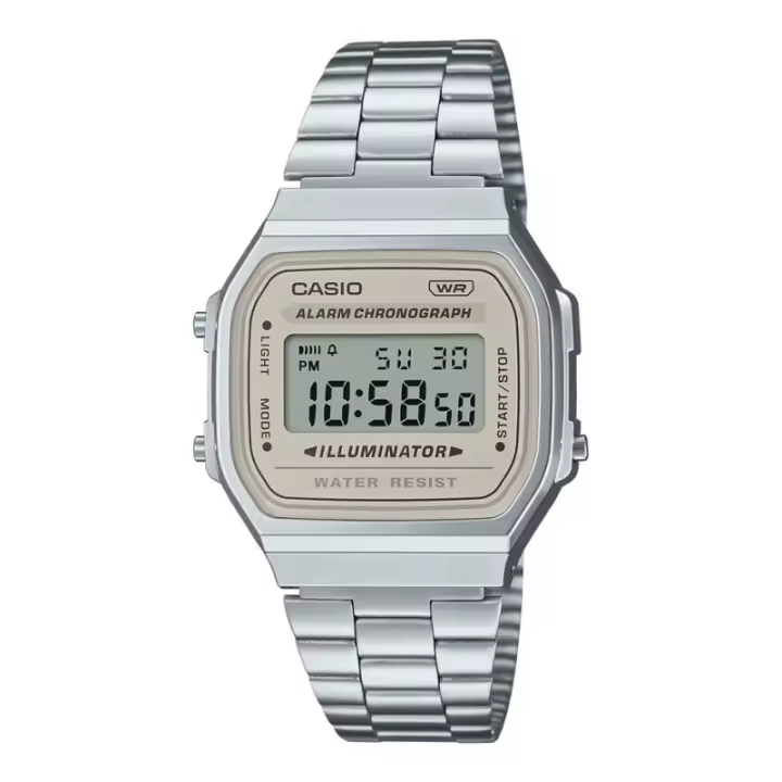 CASIO COLLECTION A168WA-8AYES Reloj de Pulsera Digital para Unisex Color Plateado A168WA8A - 1