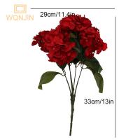 5 Cabezas De Hiedra Artificial Rosa Roja Flores De Seda Falsas Para Decoración De Boda Y Hogar Arreglo Floral Estilo Hiedra - details 11