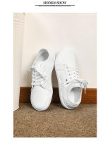 Zapatos Para Hombre Minimalistas De Cuero Split Cómodos Y Transpirables Zapatillas De Caminar Zapatos Casuales Blancos Con Suela De Goma - details 20