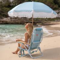 Flamingueo Silla Playa Almohada Ergonómica Confort Reclinable 5 Posiciones Bolsillo Insulado Frío Posavasos Doble Asas Mochila Fácil Transporte 59 x 62,5 x 77,5 cm - details 0