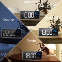 Timits Reloj Despertador Digital LED de Temperatura 2026 - Alarma Doble y Brillo Regulable - details 7