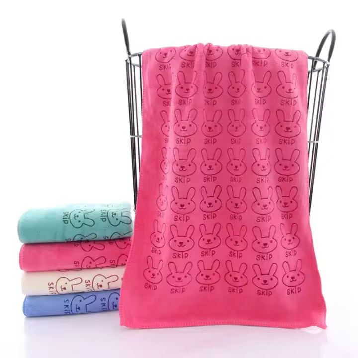Toalla De Secado Super Absorbente De 35x75cm Para Mascotas Perros Y Gatos Con Dibujos Animados Adorables Tamaño Grande Para Secar Pelos - 1
