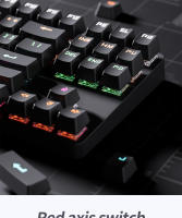 Teclado Mecánico USB MUCAI De 87 Teclas Con Iluminación LED Retroiluminada Para Gaming Switches Rojos Adecuado Para Escritorio - details 3