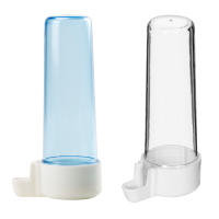 CM - Bebedero Redondo para Pájaro. Pack 16 Unidades. Disponible a Elegir en 2 Colores: Transparente y Azul. Tamaño: 12x6x4 cm. Dispensadores Vacíos para Proporcionar Agua a Pájaros. Resistente a las Adversidades del Exterior. - details 0