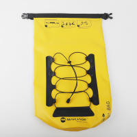 Mochila De Almacenamiento Exterior 20L Impermeable Y Colapsable Para Kayak Y Rafting Separación Seca Y Húmeda Bolsa De Río Unisex Color Amarillo Y Negro - details 15
