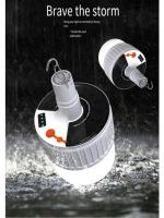 Lámpara Solar Recargable USB Bombilla LED Para Hogar Mercado Camping Iluminación Emergencia Luz Del Día Solar Bombilla Incluida - details 6