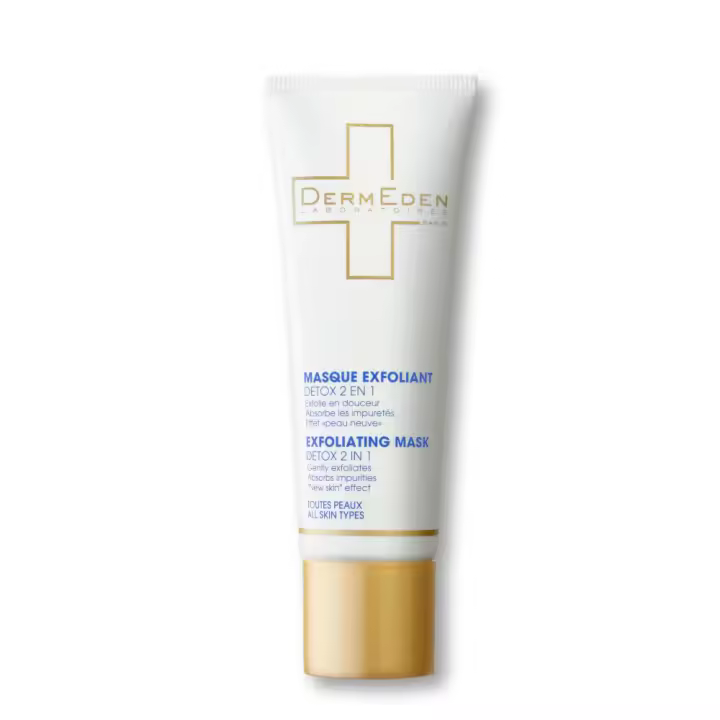 Laboratoires Dermeden - Mascarilla Facial Exfoliante Detox 2 en 1 para Piel Sensible y Urbana - 1