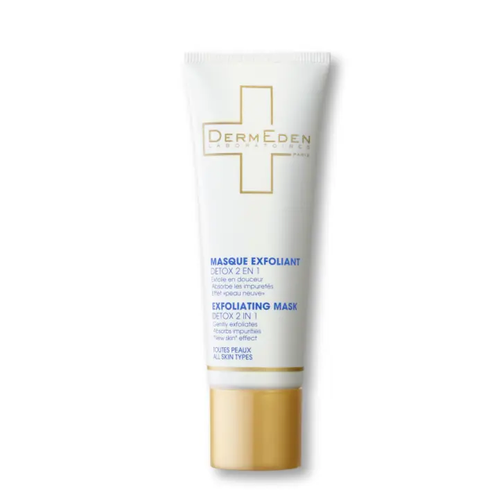 Laboratoires Dermeden - Mascarilla Facial Exfoliante Detox 2 en 1 para Piel Sensible y Urbana - 1