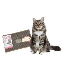 COTTECOTA-Rascador para Gatos 13x38cm, Caja Rascadora para Gatos con Cartón,Tablero Rascador de Doble Cara para Gatos con diseño de Orificio Interactivo,Muebles Resistentes para Gatos,Gatera Alfombrillas de Cartón Rascador - details 1