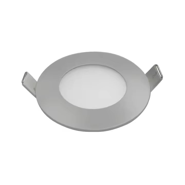 ORION91 Pack x 6 unidades FOCO LED EXTRAPLANO 85mm Color Aluminio Mate 4w 300lm 120º 4000k Blanco Neutro 25000h - 1