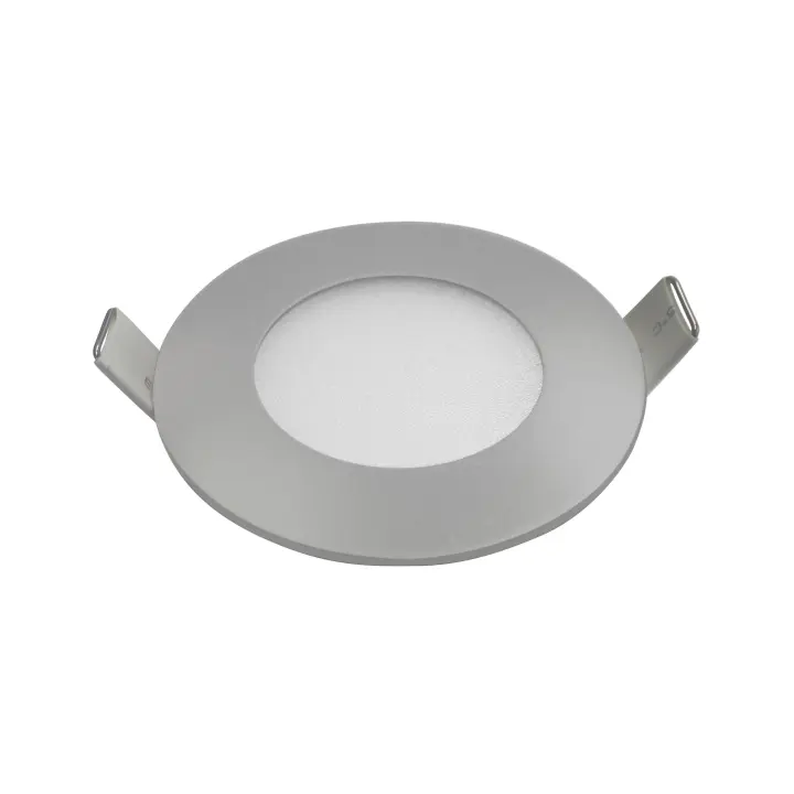ORION91 Pack x 6 unidades FOCO LED EXTRAPLANO 85mm Color Aluminio Mate 4w 300lm 120º 4000k Blanco Neutro 25000h - 1