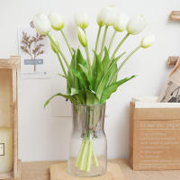 Bouquet De Tulipes Artificiales De Silicona De Alta Calidad Para Decoración De Hogar Y Bodas Toque Realista Flor De Interior Para Sala De Estar - details 0