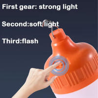 Bombilla LED Recargable Al Aire Libre Con Gancho Para Camping Y Pesca Luz De Emergencia Portátil Brillante Con Lente De Noche - details 5