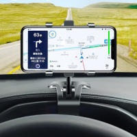 Soporte De Teléfono Móvil Para Tablero De Coche Soporte Giratorio Universal Para Montaje En Visera Y Espejo De Sol Clip Para Smartphone - details 5