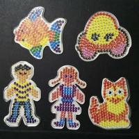Plantilla De Bolas Hama 5mm Con Papel De Color Plástico Estencil Puzzle De Péguedos Pixel DIY Transparente Para Juguete Educativo Para Niños - details 0