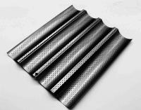 Horno Nonstick Para Panadería Molde De Baguette Ondulado Placa De Hornear De Acero Inoxidable Con 2/3/4 Ranuras Herramienta De Pastelería - details 1