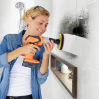 Kit De Cepillo Eléctrico Para Limpieza De Coche Azulejos Baño Cocina Escobillas Plásticas Esmerilador Eco-amigable Tamaño 4 Pulgadas - details 7