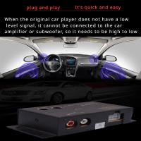 Módulo De Retardo 12V 2 Canales Convertidor De Audio Para Coche Filtro De Frecuencia Para Estéreo Y Altavoces RCA Alto a Bajo - details 1