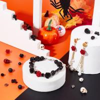 Kit De 203 Piezas De Cuentas De Piedra Con Estilo Calavera Lava Turquesa Cruz Flor De Rosa Cuentas De Moda Para Manualidades - details 4