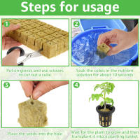 Kit De Cubos De Túnel De Hidroponia 72 Piezas 1.5 Pulgadas Absorción De Nutrientes Con Red De Malla Para Plantas En Casa - details 4