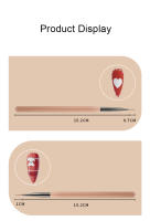 9PCS Cepillos De Uñas Acrílicos Con Efecto De Gradiente Y Florido Herramientas De Pintura Y Manicura Para Uñas UV Gel Liner Dibujo Y Pincel Combos - details 5