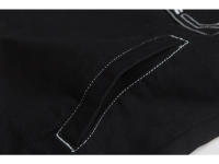 Chaqueta De Denim Para Hombre Estilo Callejero Con Bolsillos Grandes Diseño De Contraste Talla Grande Negro Y Blanco Lavado Abrigo De Otoño 4XL 5XL - details 11