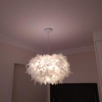 Lámpara Colgante De Pluma LED Moderna Para Sala De Estar Dormitorio Restaurante Iluminación Interior Pendente Colgante - details 3
