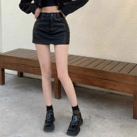 Shorts De Cuero PU Para Mujer Cintura Alta Moda Verano Pantalones Cortos De Encaje Con Bolsillos Comodidad A-Line Longitud De Rodilla - details 14