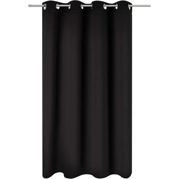 STARLEY-Cortina Loneta Teñida Magic Ceniza,Elegante, Dormitorio, salón, 140x260cm,100% POLIÉSTER, 1Pieza - 1