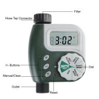 Reloj Digital Timer De Riego Para Jardín Controlador Dial Inteligente Con Pantalla LCD Multíple Programable Y Automático - details 5
