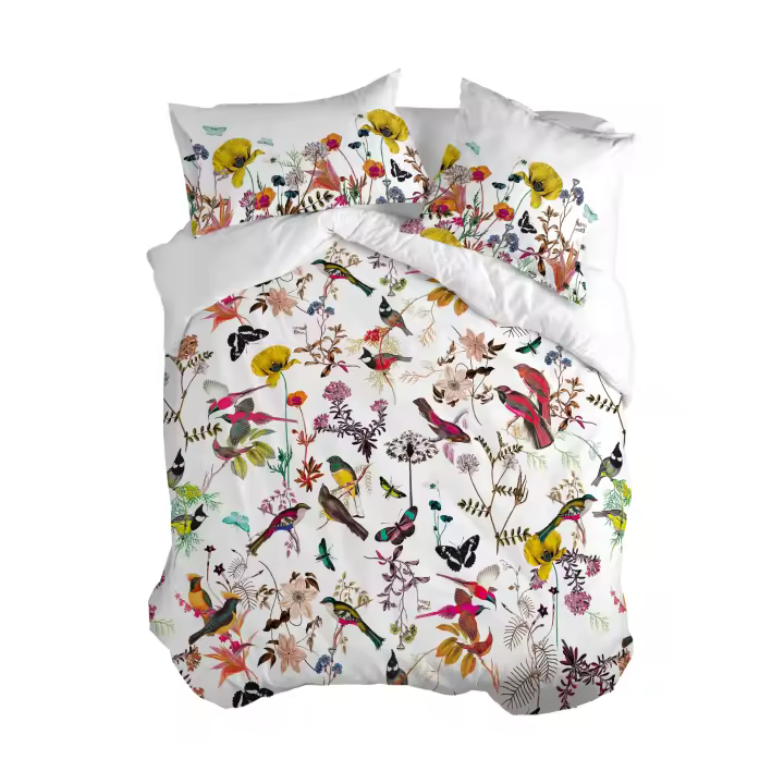Happyfriday- Birds of paradise Funda nórdica, Fundas nórdicas 100% Algodón, calidad de 150 TC, Fabricado en España (No incluye fundas de almohada) - 1