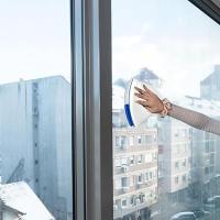 Cepillo de ventana ajustable de doble cara Limpiaparabrisas de vidrio: Limpiador de ventanas magnético exterior para ventanas de gran altura Herramientas de... - details 0