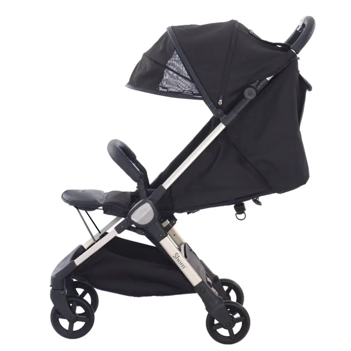 SILLA DE PASEO LIGERA LED de SHOM  HASTA 15KG BABYACE NEGRA - 1