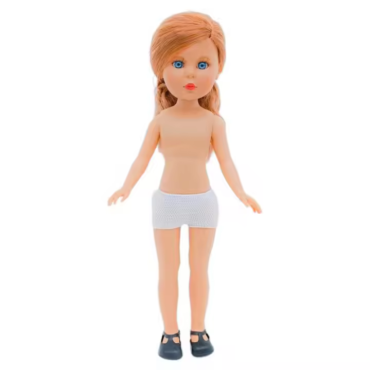 Folk Artesanía Muñeca Desnuda Naia 35 Cm Vidal Rojas Dolls Edición Limitada - 1