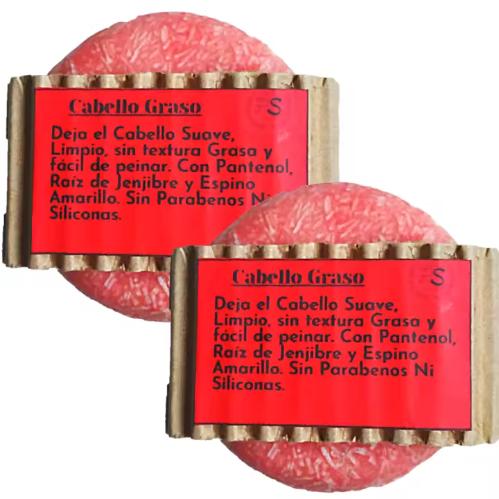 Pack 2 Champús Sólidos Cabellos Grasos. PumarShop Cinnia Natura. Pack Ahorro. Sin Parabenos Ni Siliconas. Apto Veganos - 1