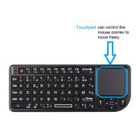 Teclado Inalámbrico Mini Con Iluminación RGB Teclado Azerty Francés Español Ruso Con Touchpad Para PC Smart TV Box Aire Mouse Kit Para Laptop Y Desktop - details 5