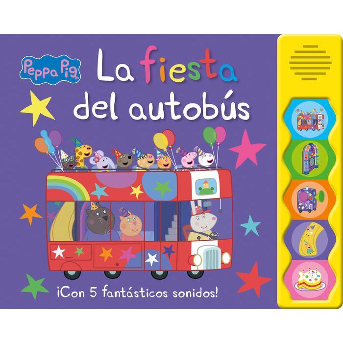 Libro PEPPA PIG LIBRO CON SONIDOS LA FIESTA DEL AUTOBUS Editorial BEASCOA Tapa dura